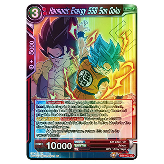 Dragon Ball Super - BT6 - Destroyer Kings - Harmonic Energy SSB Son Goku - BT6-003 (Foil)