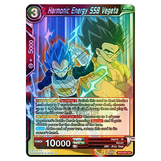 Dragon Ball Super - BT6 - Destroyer Kings - Harmonic Energy SSB Vegeta - BT6-007 (Foil)