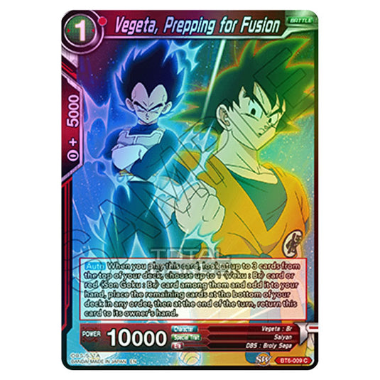 Dragon Ball Super - BT6 - Destroyer Kings - Vegeta, Prepping for Fusion - BT6-009 (Foil)