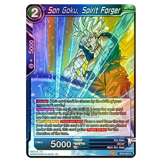 Dragon Ball Super - BT6 - Destroyer Kings - Son Goku, Spirit Forger - BT6-030 (Foil)