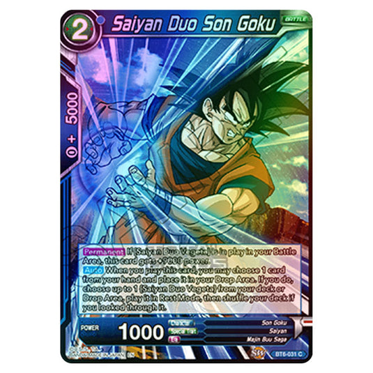 Dragon Ball Super - BT6 - Destroyer Kings - Saiyan Duo Son Goku - BT6-031 (Foil)