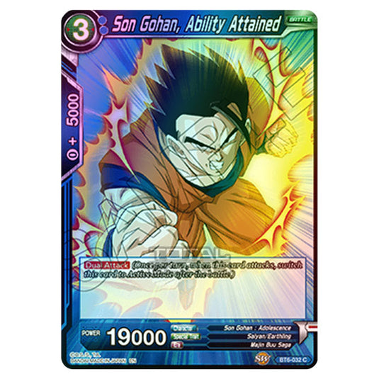 Dragon Ball Super - BT6 - Destroyer Kings - Son Gohan, Ability Attained - BT6-032 (Foil)