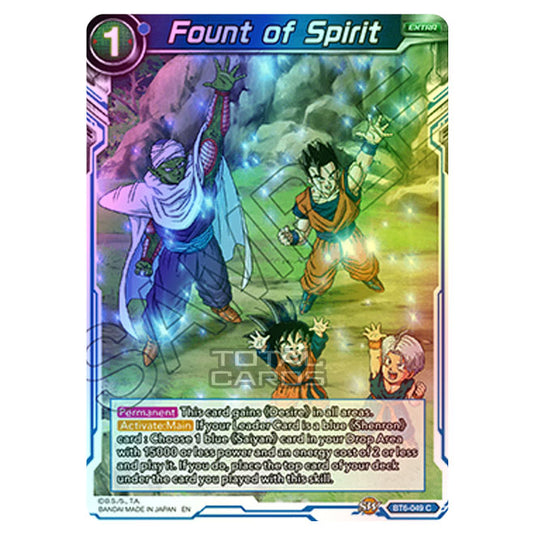 Dragon Ball Super - BT6 - Destroyer Kings - Fount of Spirit - BT6-049 (Foil)