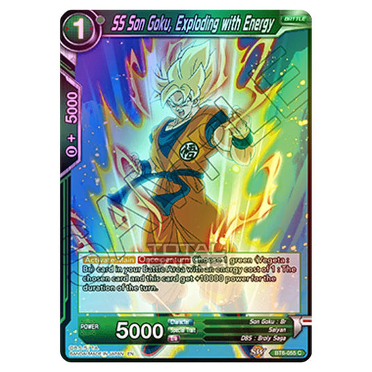 Dragon Ball Super - BT6 - Destroyer Kings - SS Son Goku, Exploding with Energy - BT6-055 (Foil)