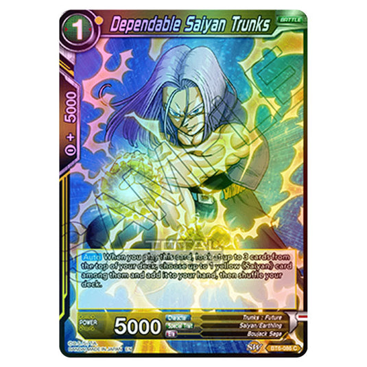 Dragon Ball Super - BT6 - Destroyer Kings - Dependable Saiyan Trunks - BT6-086 (Foil)