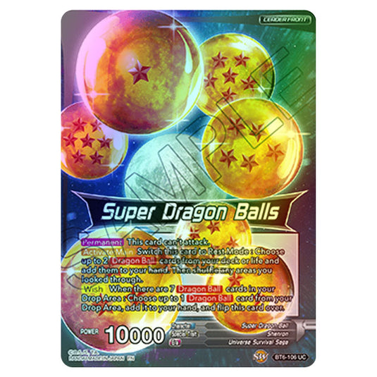 Dragon Ball Super - BT6 - Destroyer Kings - Super Dragon Balls - BT6-106 (Foil)
