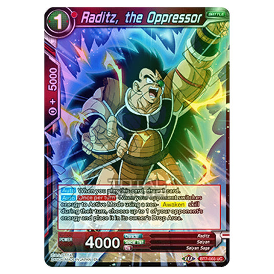 Dragon Ball Super - BT7 - Assault of the Saiyans - Raditz, the Oppressor - BT7-003 (Foil)