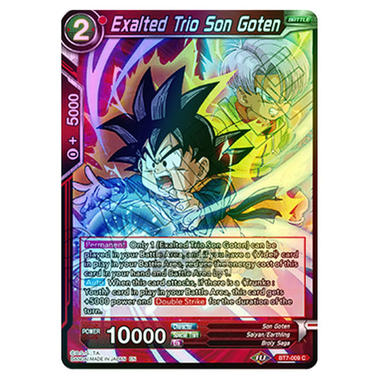 Dragon Ball Super - BT7 - Assault of the Saiyans - Exalted Trio Son Goten - BT7-009 (Foil)