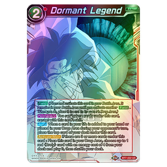 Dragon Ball Super - BT7 - Assault of the Saiyans - Dormant Legend - BT7-022 (Foil)