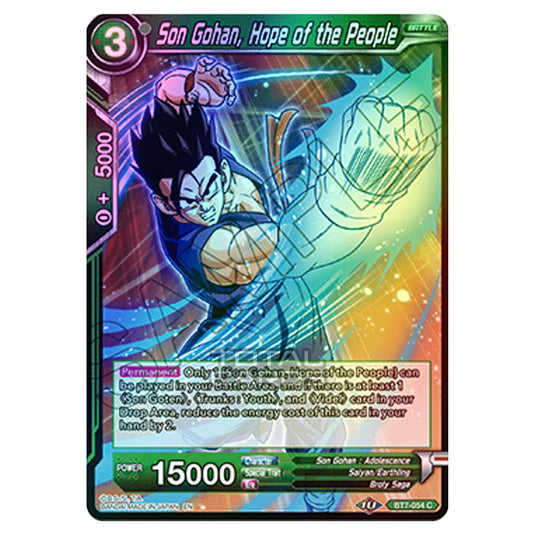 Dragon Ball Super - BT7 - Assault of the Saiyans - Son Gohan, Hope of the People - BT7-054 (Foil)