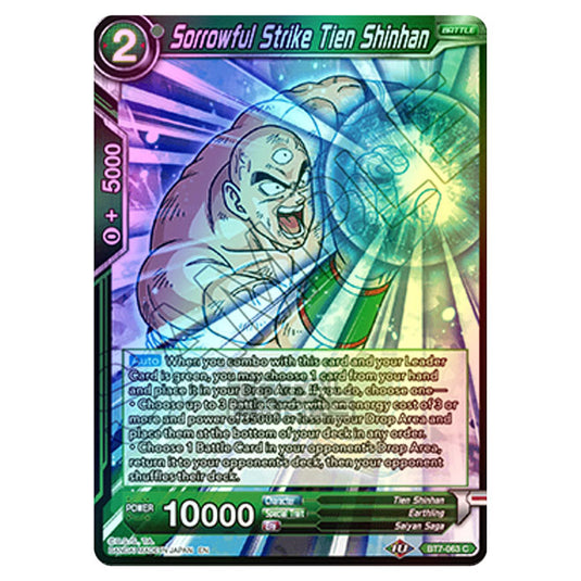 Dragon Ball Super - BT7 - Assault of the Saiyans - Sorrowful Strike Tien Shinhan - BT7-063 (Foil)