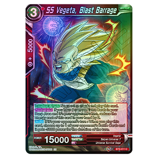 Dragon Ball Super - BT9 - Universal Onslaught - SS Vegeta, Blast Barrage - BT9-011 (Foil)