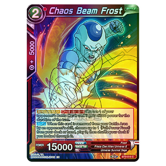 Dragon Ball Super - BT9 - Universal Onslaught - Chaos Beam Frost - BT9-015 (Foil)