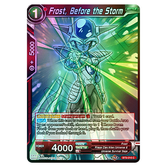 Dragon Ball Super - BT9 - Universal Onslaught - Frost, Before the Storm - BT9-016 (Foil)