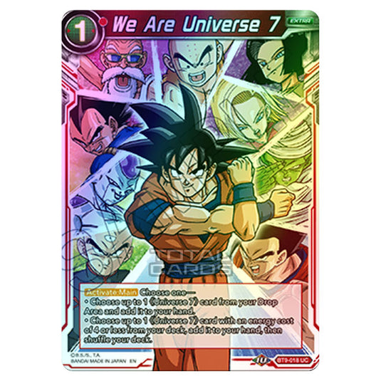 Dragon Ball Super - BT9 - Universal Onslaught - We Are Universe 7 - BT9-018 (Foil)