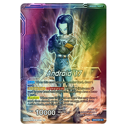 Dragon Ball Super - BT9 - Universal Onslaught - Android 17 - BT9-021 (Foil)
