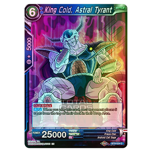 Dragon Ball Super - BT9 - Universal Onslaught - King Cold, Astral Tyrant - BT9-024 (Foil)