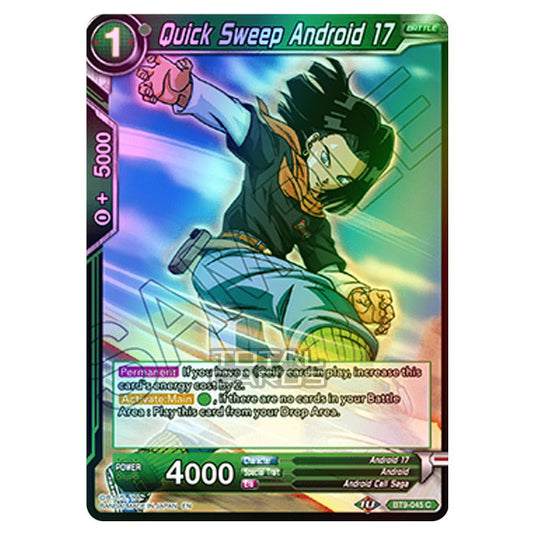 Dragon Ball Super - BT9 - Universal Onslaught - Quick Sweep Android 17 - BT9-045 (Foil)