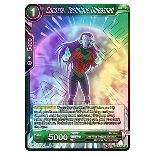 Dragon Ball Super - BT9 - Universal Onslaught - Cocotte, Technique Unleashed - BT9-047 (Foil)