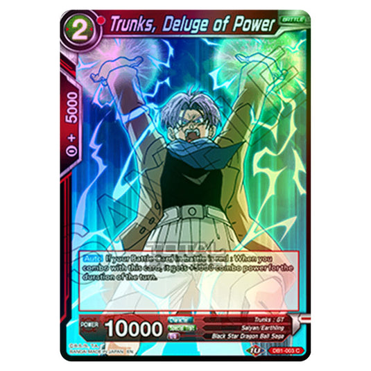 Dragon Ball Super - Draft Box 04 - Dragon Brawl - Trunks, Deluge of Power - DB1-003 (Foil)