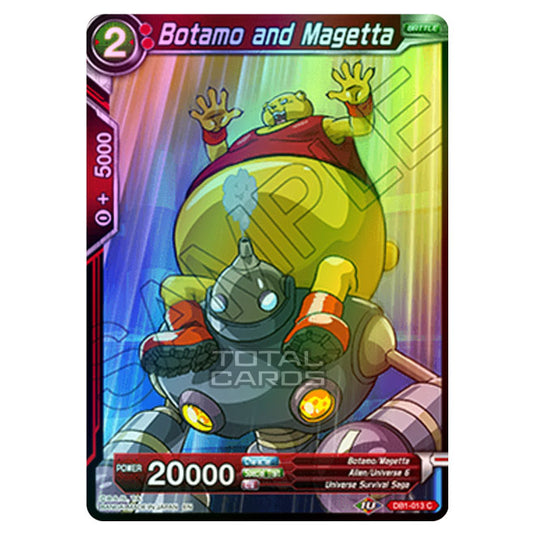 Dragon Ball Super - Draft Box 04 - Dragon Brawl - Botamo and Magetta - DB1-013 (Foil)