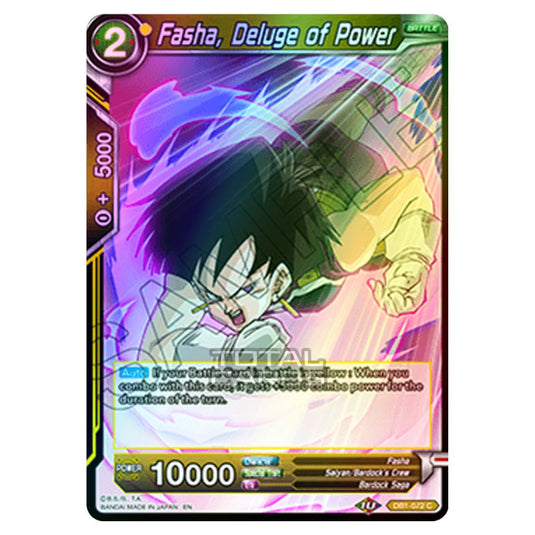 Dragon Ball Super - Draft Box 04 - Dragon Brawl - Fasha, Deluge of Power - DB1-072 (Foil)