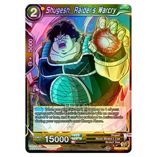 Dragon Ball Super - Draft Box 04 - Dragon Brawl - Shugesh, Raider's Warcry - DB1-073 (Foil)