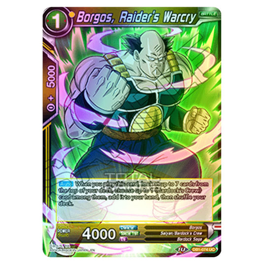 Dragon Ball Super - Draft Box 04 - Dragon Brawl - Borgos, Raider's Warcry - DB1-074 (Foil)