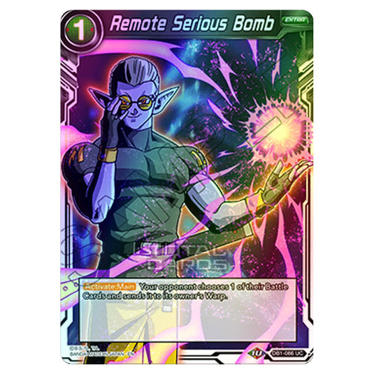 Dragon Ball Super - Draft Box 04 - Dragon Brawl - Remote Serious Bomb - DB1-086 (Foil)