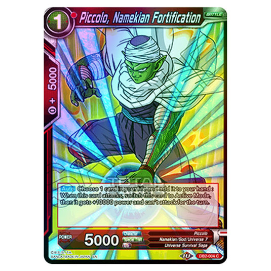 Dragon Ball Super - Draft Box 05 - Divine Multiverse - Piccolo, Namekian Fortification - DB2-004 (Foil)