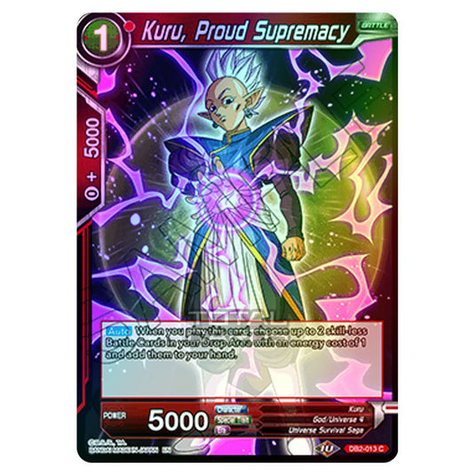 Dragon Ball Super - Draft Box 05 - Divine Multiverse - Kuru, Proud Supremacy - DB2-013 (Foil)