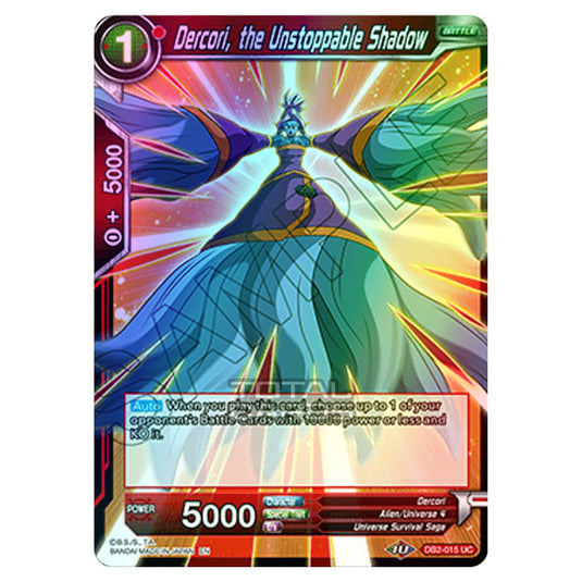 Dragon Ball Super - Draft Box 05 - Divine Multiverse - Dercori, the Unstoppable Shadow - DB2-015 (Foil)