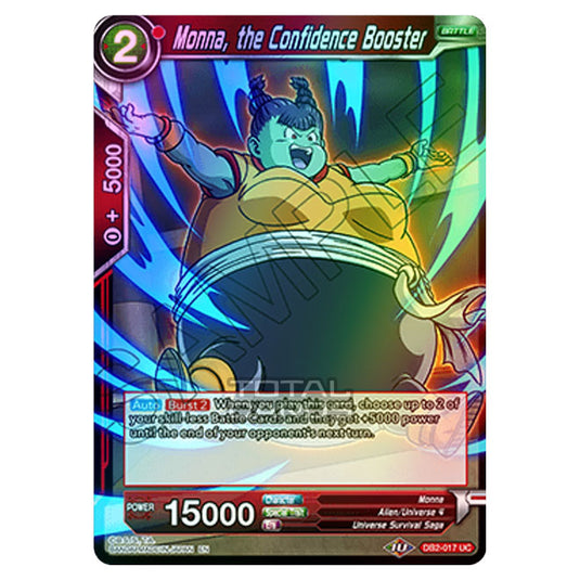 Dragon Ball Super - Draft Box 05 - Divine Multiverse - Monna, the Confidence Booster - DB2-017 (Foil)