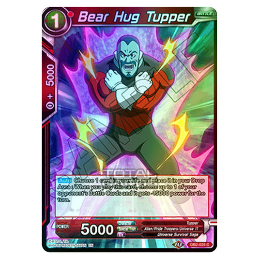Dragon Ball Super - Draft Box 05 - Divine Multiverse - Bear Hug Tupper - DB2-025 (Foil)