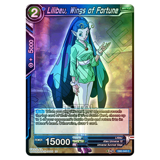 Dragon Ball Super - Draft Box 05 - Divine Multiverse - Lilibeu, Wings of Fortune - DB2-048 (Foil)