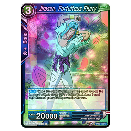 Dragon Ball Super - Draft Box 05 - Divine Multiverse - Jirasen, Fortuitous Flurry - DB2-052 (Foil)