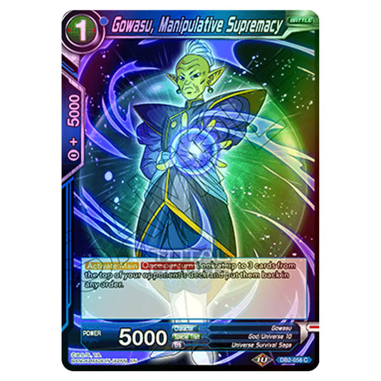 Dragon Ball Super - Draft Box 05 - Divine Multiverse - Gowasu, Manipulative Supremacy - DB2-058 (Foil)