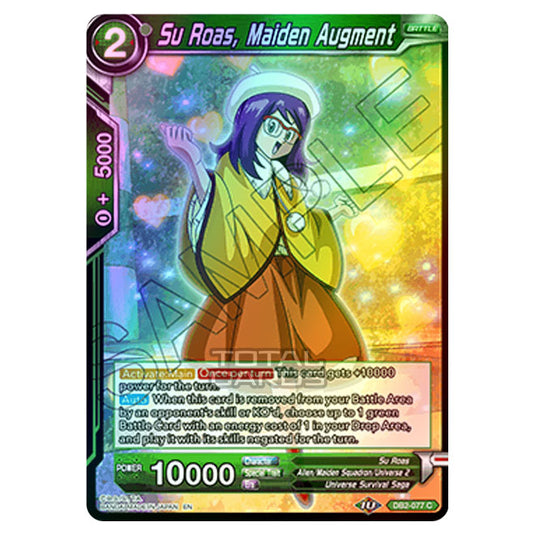 Dragon Ball Super - Draft Box 05 - Divine Multiverse - Su Roas, Maiden Augment - DB2-077 (Foil)