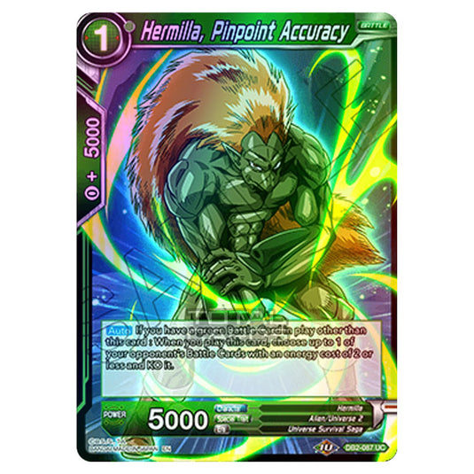 Dragon Ball Super - Draft Box 05 - Divine Multiverse - Hermilla, Pinpoint Accuracy - DB2-087 (Foil)