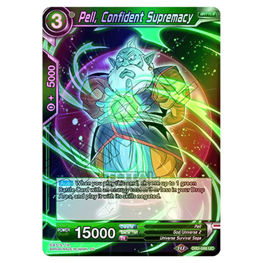 Dragon Ball Super - Draft Box 05 - Divine Multiverse - Pell, Confident Supremacy - DB2-088 (Foil)