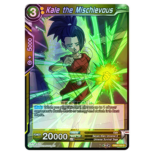 Dragon Ball Super - Draft Box 05 - Divine Multiverse - Kale the Mischievous - DB2-103 (Foil)