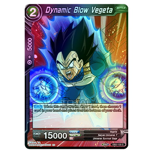 Dragon Ball Super - Draft Box 05 - Divine Multiverse - Dynamic Blow Vegeta - DB2-135 (Foil)