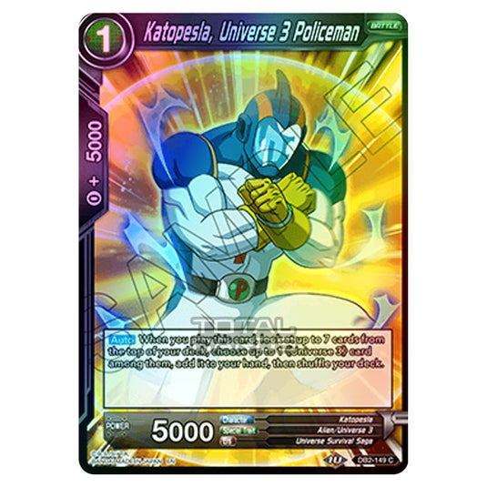 Dragon Ball Super - Draft Box 05 - Divine Multiverse - Katopesla, Universe 3 Policeman - DB2-149 (Foil)