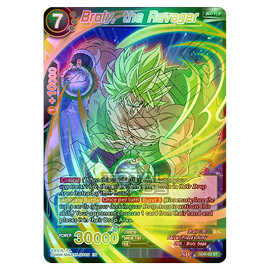 Dragon Ball Super - Starter Deck 08 - Rising Broly - Broly, the Ravager - SD8-02 (Foil)