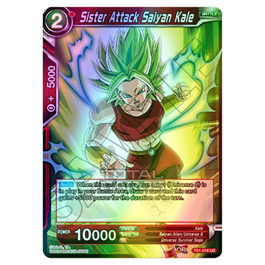 Dragon Ball Super - TB1 - Tournament of Power - Sister Attack Saiyan Kale - TB1-016 (Foil)