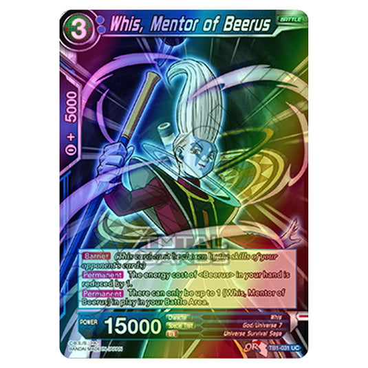 Dragon Ball Super - TB1 - Tournament of Power - Whis, Mentor of Beerus - TB1-031 (Foil)
