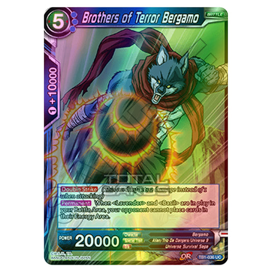 Dragon Ball Super - TB1 - Tournament of Power - Brothers of Terror Ber Dragon Ball Super - TB1 - Tournament of Power - Brothers of Terror Ber