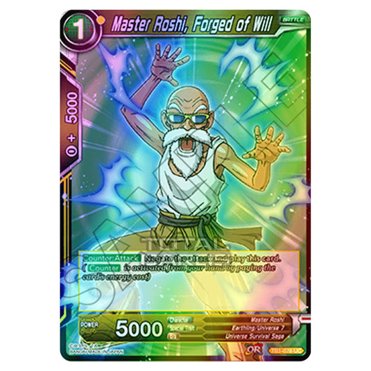 Dragon Ball Super - TB1 - Tournament of Power - Master Roshi, Forged of Will - TB1-076 (Foil)
