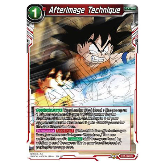 Dragon Ball Super - MB01 - Mythic Booster - Afterimage Technique - BT5-023