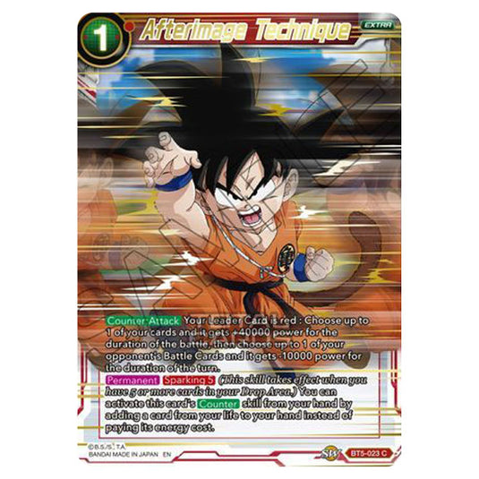 Dragon Ball Super - MB01 - Mythic Booster - Afterimage Technique (Gold Stamped) - BT5-023A